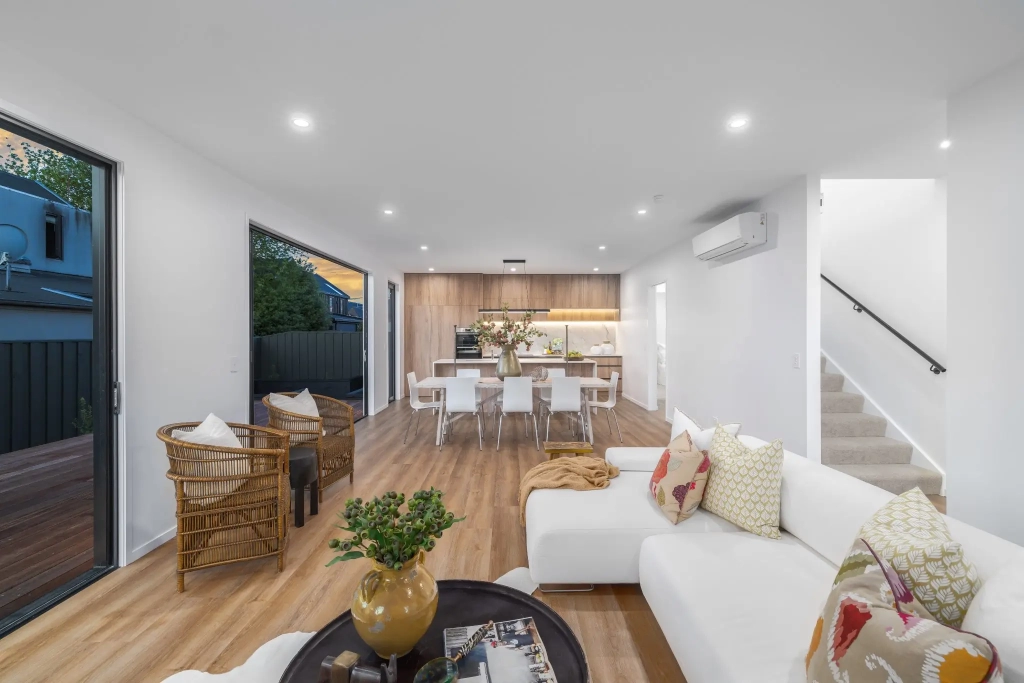 Living area in 4-bedroom 2-bathroom custom home at Abberley Crescent, St Albans