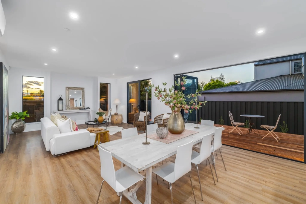 Living area in 4-bedroom 2-bathroom custom home at Abberley Crescent, St Albans