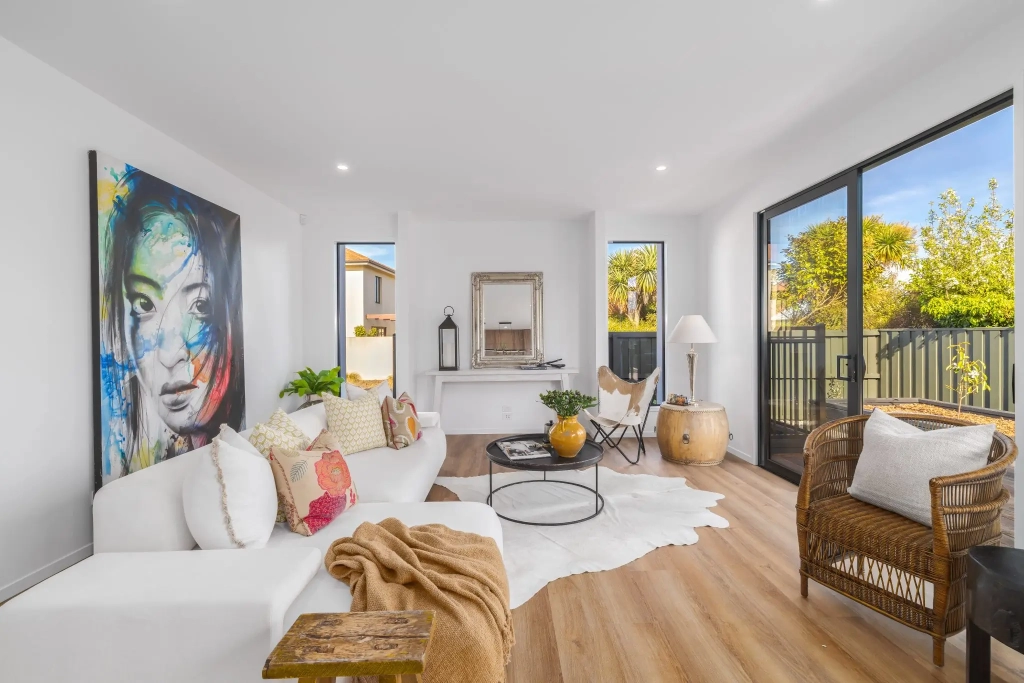 Living area in 4-bedroom 2-bathroom custom home at Abberley Crescent, St Albans
