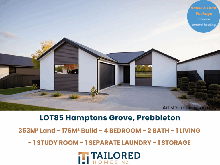 Lot 85, Modern 4-Bed Home with Study | Prebbleton