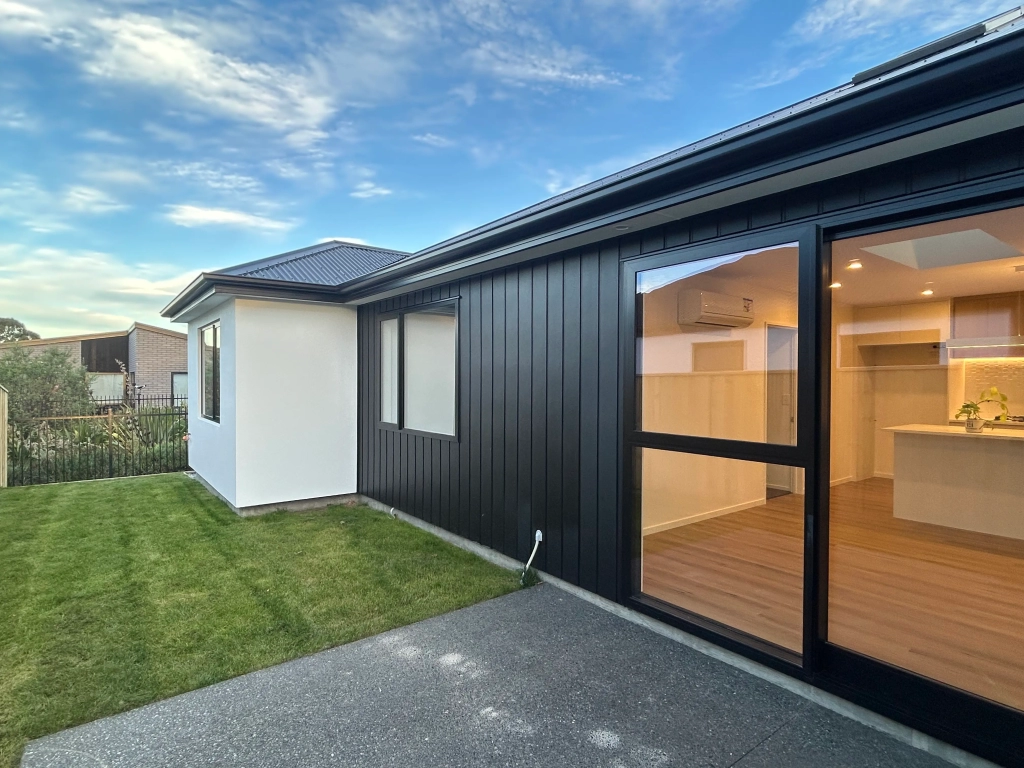 Exterior of 3-bedroom 2-bathroom custom home at Gardiners Road, Harewood