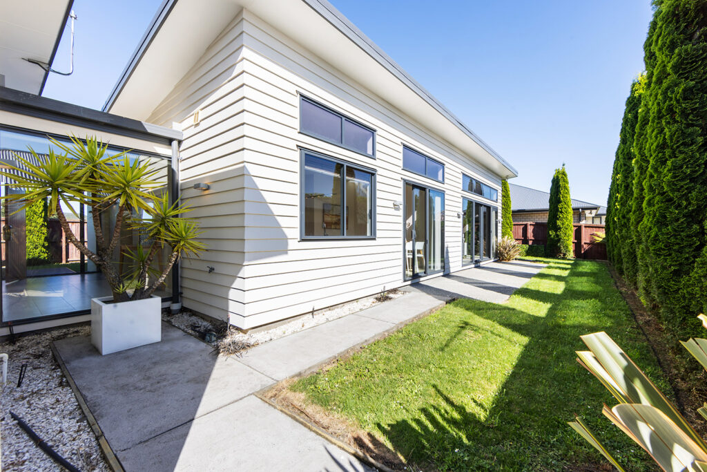 Exterior of 3-bedroom 3-bathroom custom home at Buchanans Road, Yaldhurst