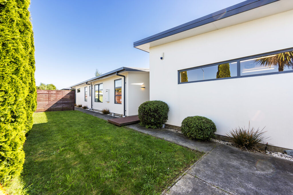 Exterior of 3-bedroom 3-bathroom custom home at Buchanans Road, Yaldhurst