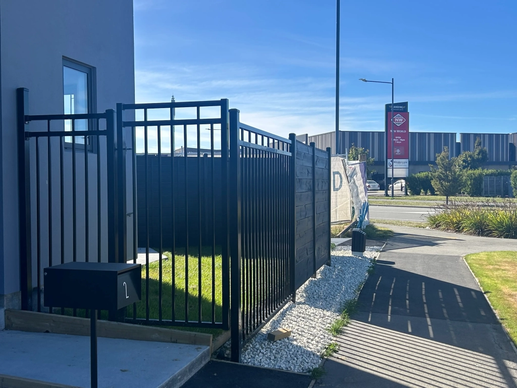 Exterior of 2-bedroom 15-unit townhouse development at Deal Street, Wigram