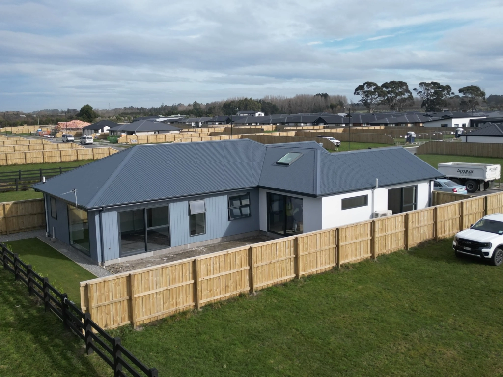 Exterior of 4-bedroom 2-bathroom custom home at Quaifes Road, Halswell