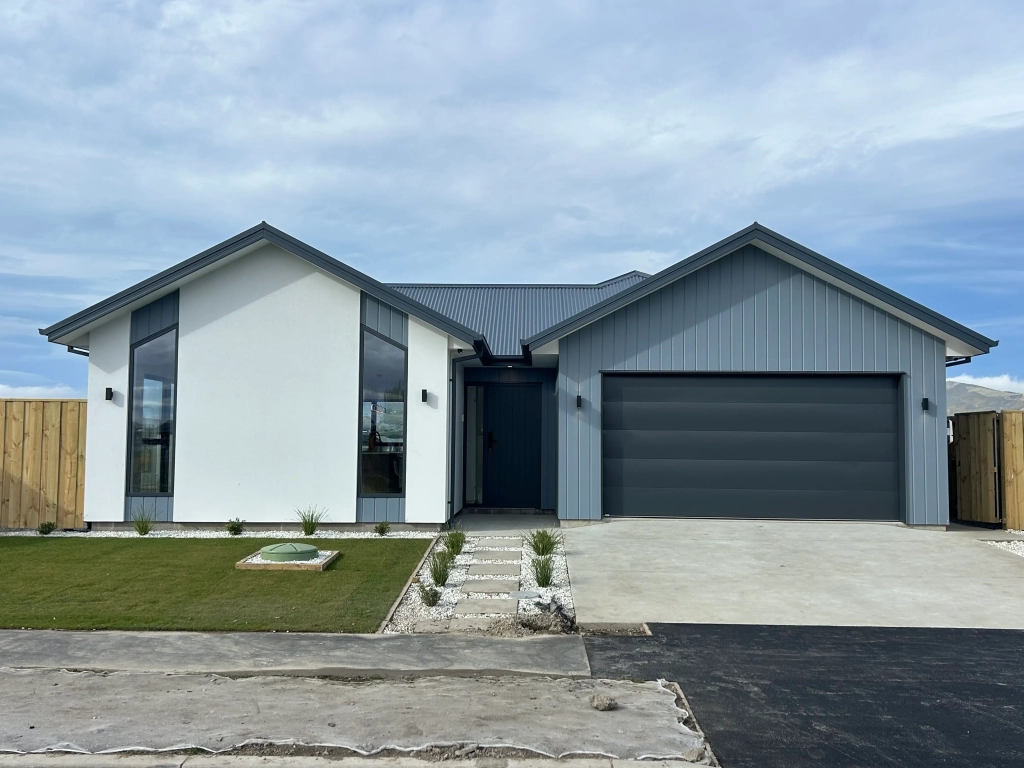 Exterior of 4-bedroom 2-bathroom custom home at Quaifes Road, Halswell