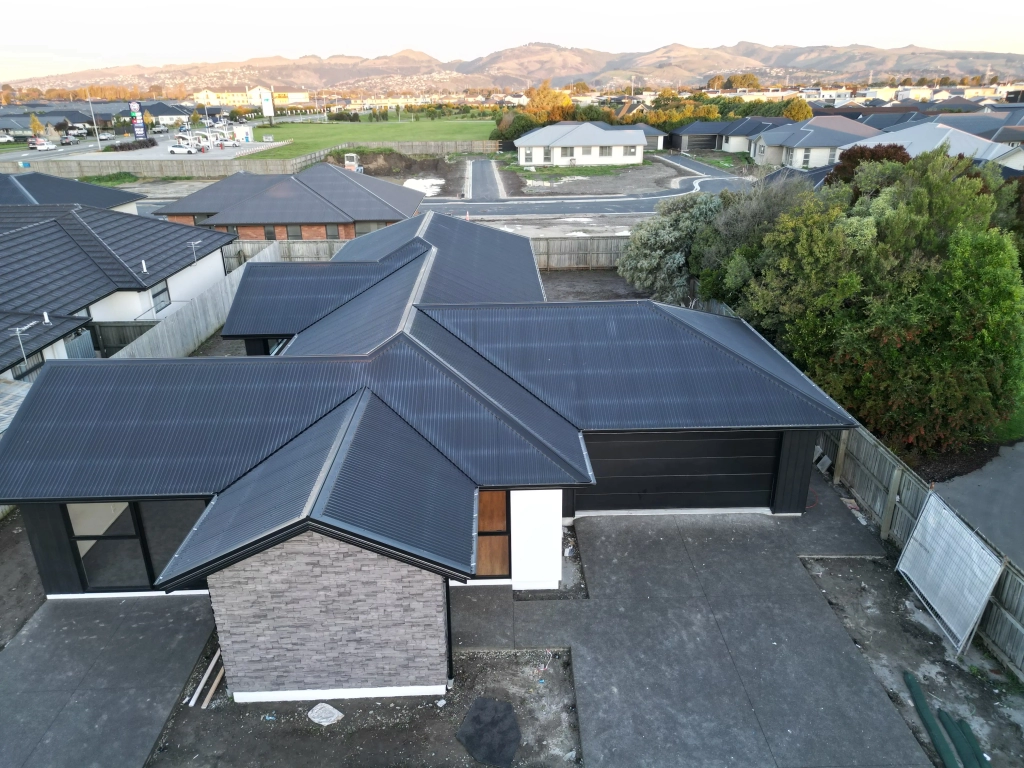 Exterior of 4-bedroom 2-bathroom custom home at Dominico Lane, Wigram