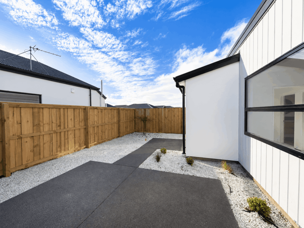 Garden of 4-bedroom 3-bathroom custom home at 99 Birches Road, Prebbleton