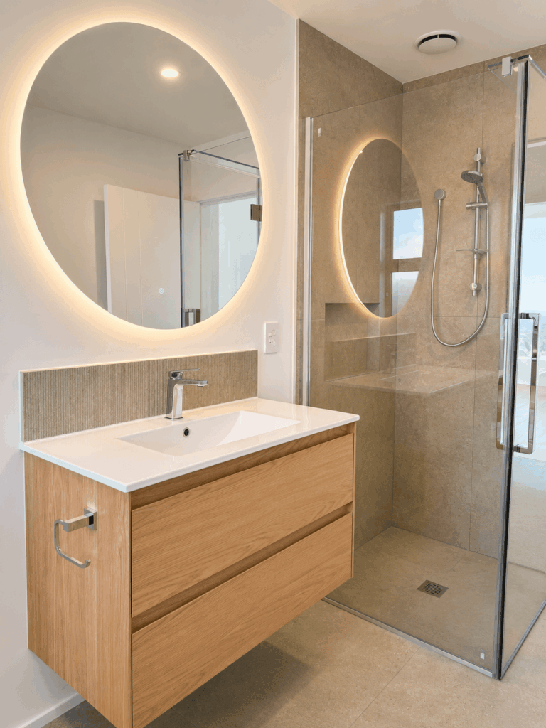Bathroom in 4-bedroom 3-bathroom custom home at 99 Birches Road, Prebbleton