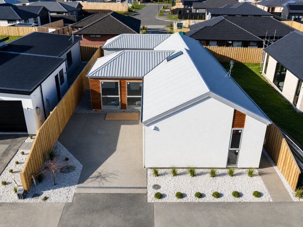Exterior of 4-bedroom 3-bathroom custom home at 101 Birches Road, Prebbleton