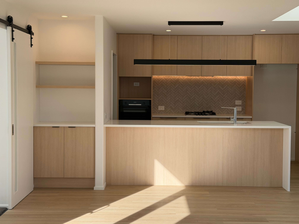 Kitchen in 4-bedroom 3-bathroom custom home at 101 Birches Road, Prebbleton