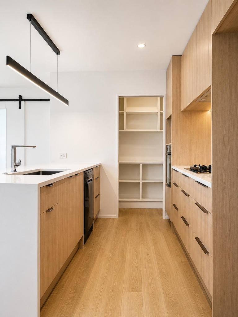 Kitchen in 4-bedroom 3-bathroom custom home at 101 Birches Road, Prebbleton