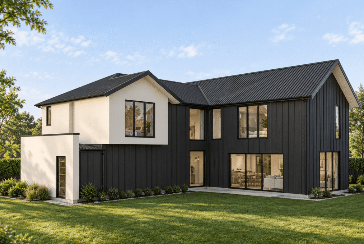 Rear exterior rendering of 15 Hampton Place, Burnside