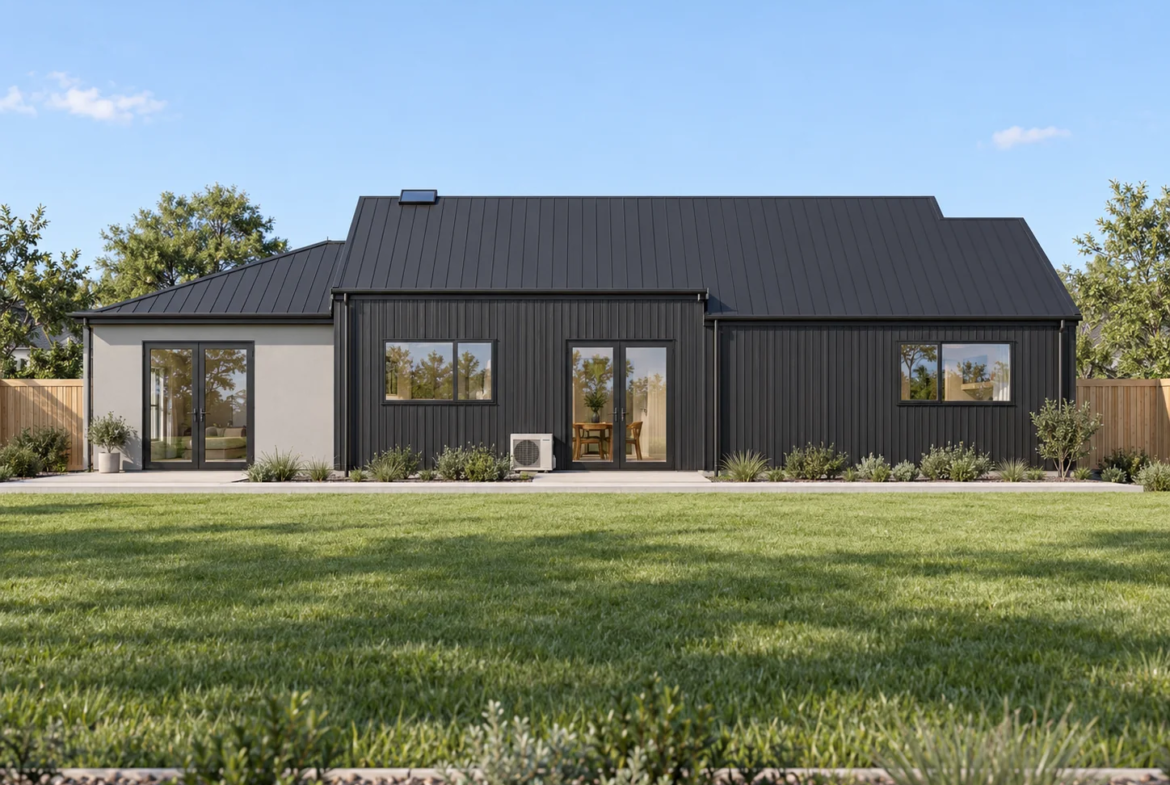 North elevation architectural render of Lot 91 at 8 Hope Drive, Earlsbrook, Lincoln